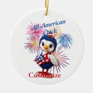 All-American Chick Thunder_Cove Ceramic Tree Decoration
