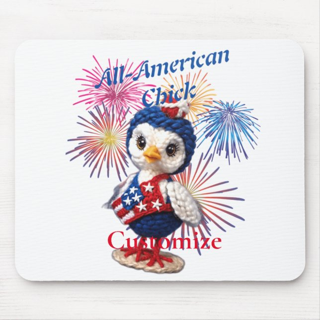 All-American Chick Thunder_Cove  Mouse Mat (Front)