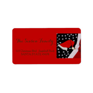 All American Christmas Holiday Address Label