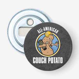 All-American Couch Potato Bottle Opener