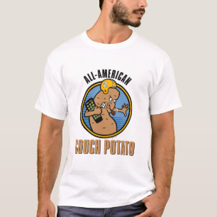All-American Couch Potato (customisable) T-Shirt