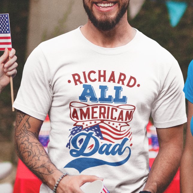All american dad 4th july patriotic family reunion T-Shirt (Creator Uploaded)