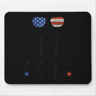 All American Dad 4th Of July Bearded Dad Beard Fat Mouse Mat