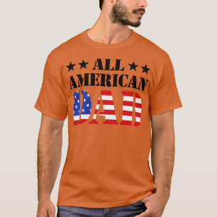 All american dad US flag sunglasses for matching 4 T-Shirt