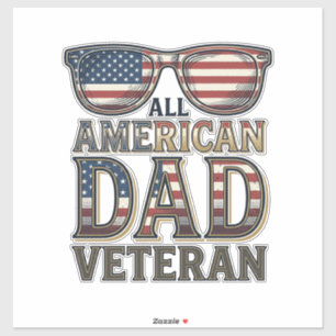 All American Dad Veteran Patriotic Sunglasses Shir