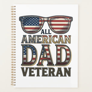 All American Dad Veteran Patriotic Sunglasses Shir Planner