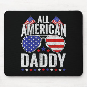 All American Daddy Sungles Family Patriotic 4th Of Mouse Mat