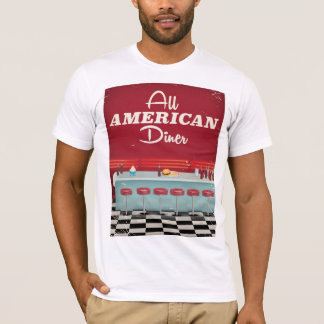 All American Diner Retro Poster T-Shirt