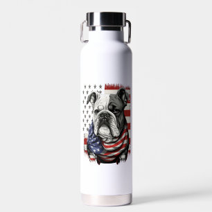 ALL AMERICAN DOG-lovers english bulldog  Water Bottle