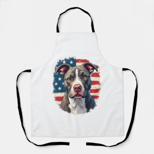 ALL AMERICAN DOG-lovers pit bul (1) Apron