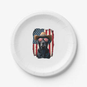 ALL AMERICAN DOG-lovers pit bull  (1) Paper Plate