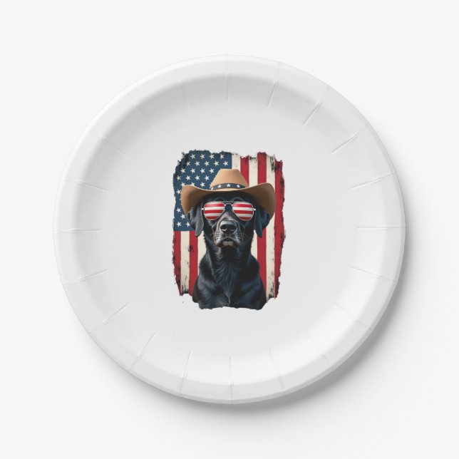 ALL AMERICAN DOG-lovers pit bull  (1) Paper Plate (Front)