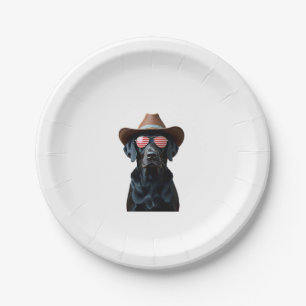 ALL AMERICAN DOG-lovers pit bull (1) Paper Plate