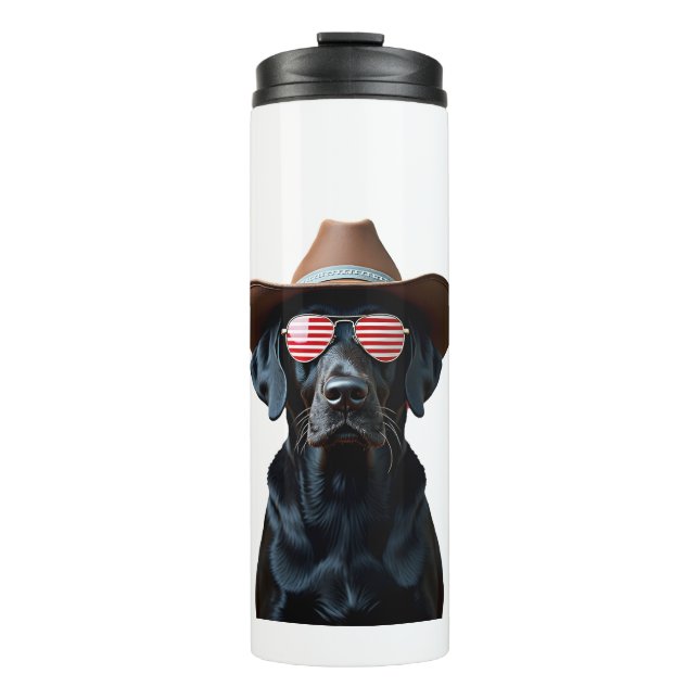 ALL AMERICAN DOG-lovers pit bull (1) Thermal Tumbler (Front)