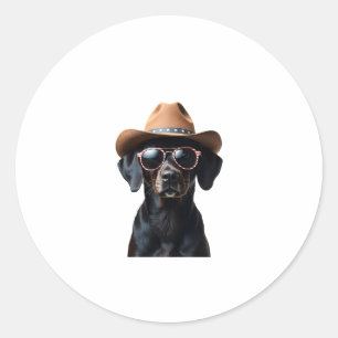 ALL AMERICAN DOG-lovers pit bull (3) Classic Round Sticker