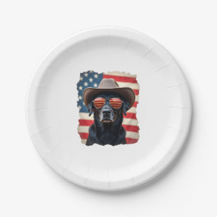 ALL AMERICAN DOG-lovers pit bull  (3) Paper Plate