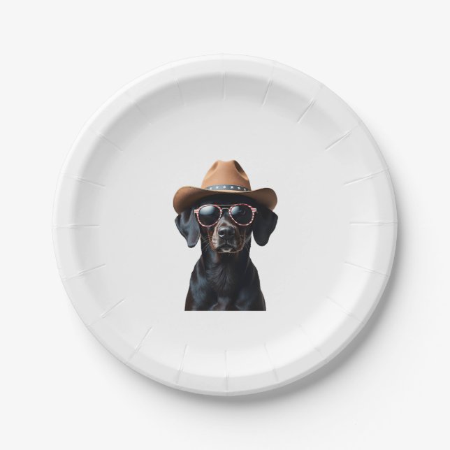 ALL AMERICAN DOG-lovers pit bull (3) Paper Plate (Front)