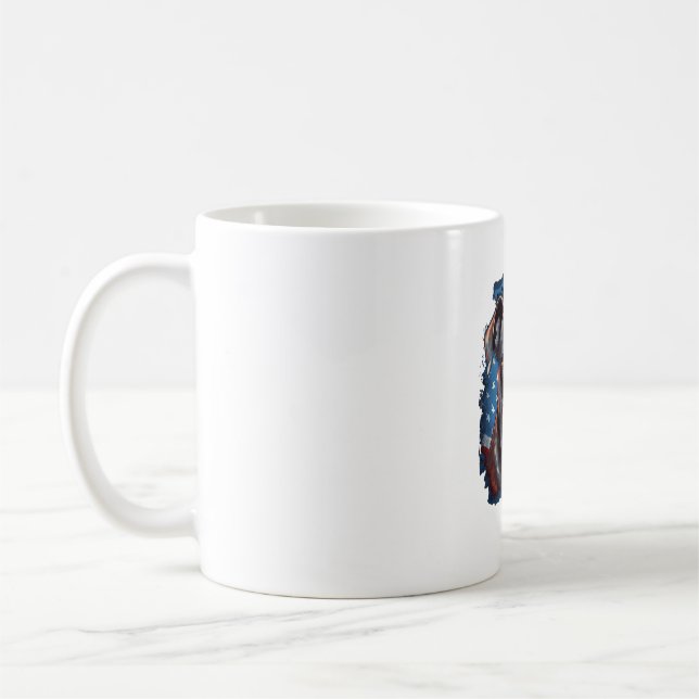 ALL AMERICAN DOG-lovers pit bull  Coffee Mug (Left)