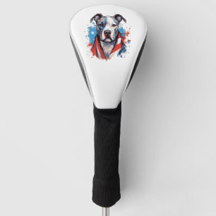 ALL AMERICAN DOG-lovers pit bull  Golf Head Cover