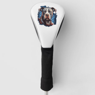 ALL AMERICAN DOG-lovers pit bull  Golf Head Cover