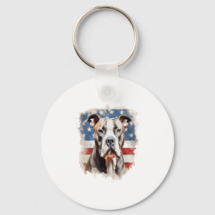 ALL AMERICAN DOG-lovers pit bull Key Ring