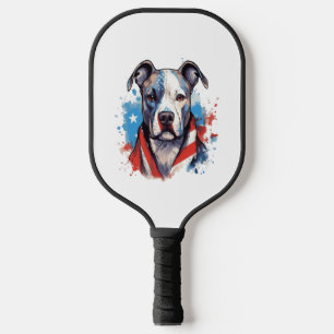 ALL AMERICAN DOG-lovers pit bull Pickleball Paddle