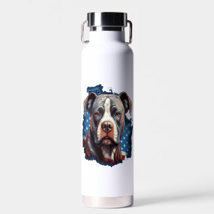ALL AMERICAN DOG-lovers pit bull  Water Bottle