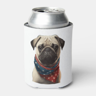 ALL AMERICAN DOG-lovers Pug  Can Cooler