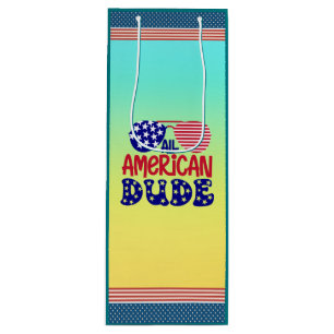 All American Dude-32286 Wine Gift Bag