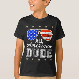 All American Dude 4th Of July Family Matching Sung T-Shirt