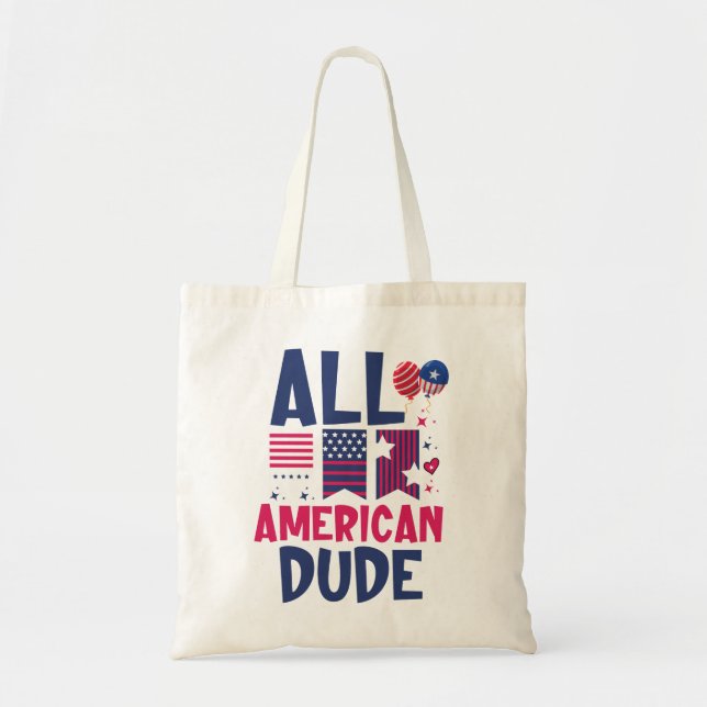 All American Dude-96993 Tote Bag (Front)