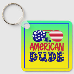 All American Dude Key Ring