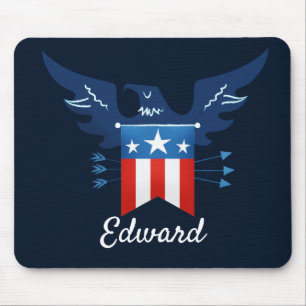 All American Eagle & Flag Patriotic Mouse Mat