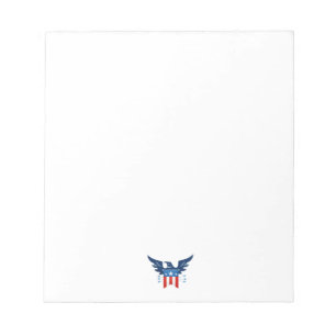 All American Eagle & Flag Patriotic Notepad