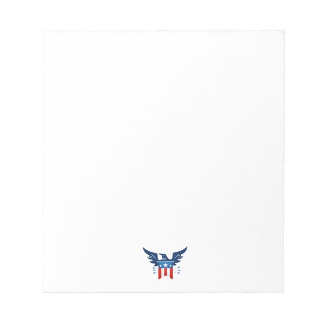 All American Eagle & Flag Patriotic Notepad (Front)