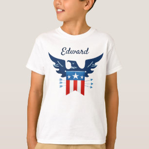 All American Eagle & Flag Patriotic T-Shirt