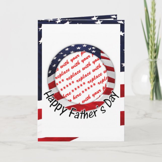 All American Father's Day Frame Card (Front)
