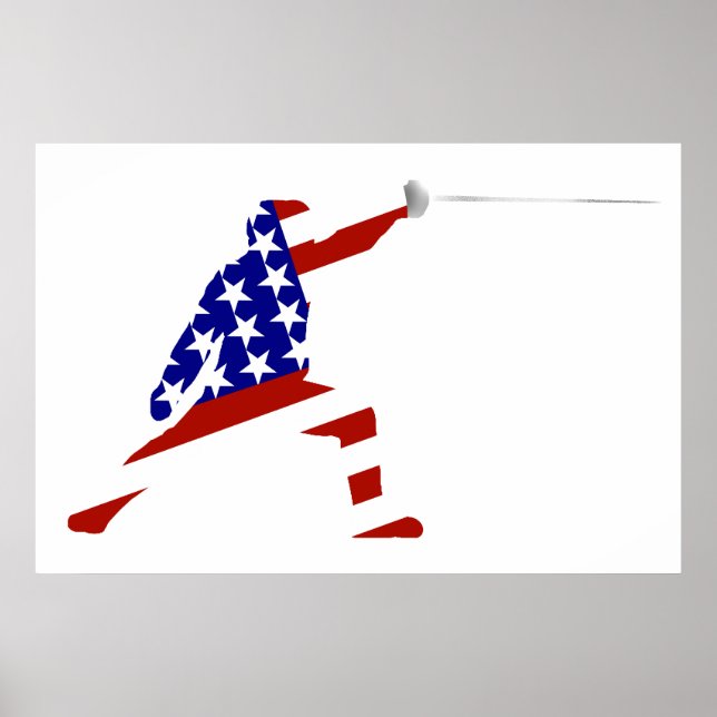 All-American Fencer / Fencing Poster (Front)