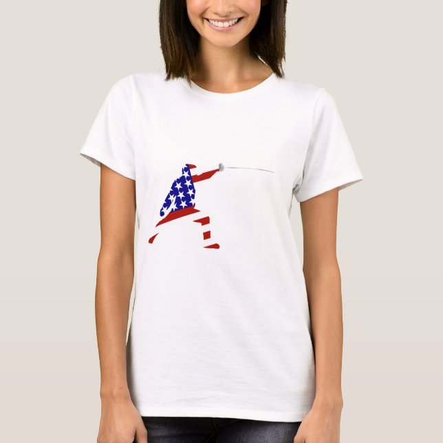 All-American Fencer / Fencing T-Shirt (Front)