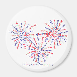 All-American Fireworks Magnet