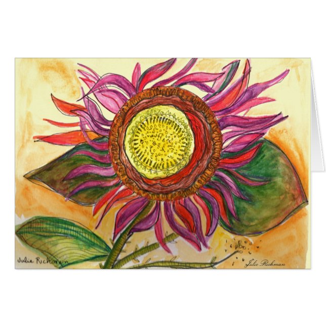 All American Flower Card (Front Horizontal)