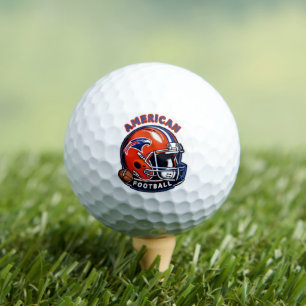 All-American Game Day Vibes – Vintage Helmet Style Golf Balls