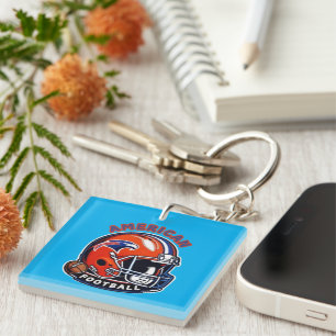 All-American Game Day Vibes – Vintage Helmet Style Key Ring