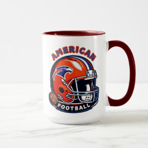 All-American Game Day Vibes – Vintage Helmet Style Mug