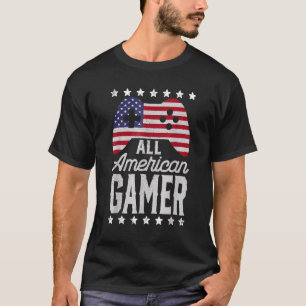 All American Gamer 4th Of July Video Games 1 T-Shirt