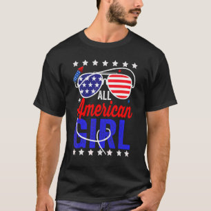 All American Girl 4th Of July Family Matching Sung T-Shirt