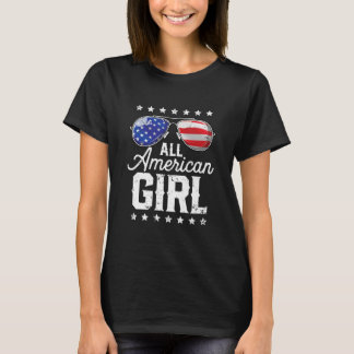 All American Girl 4th of July Family Matching T-Shirt