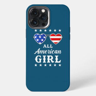 All American Girl 4th Of July Girls Kids Teens iPhone 13 Pro Max Case