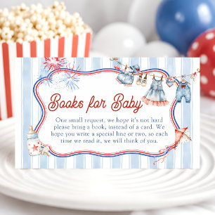 All American Girl Baby Shower Books for Baby Enclosure Card
