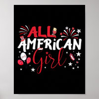 All American Girl For Independence Day Girls Patri